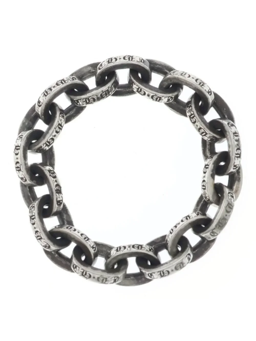 Chrome Hearts Paper Chain Ring Silver